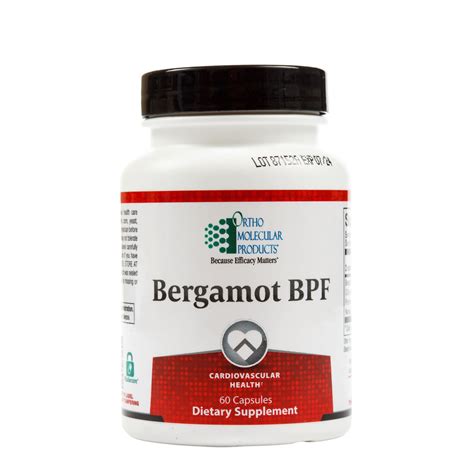what ingredients make up bergamot bpf